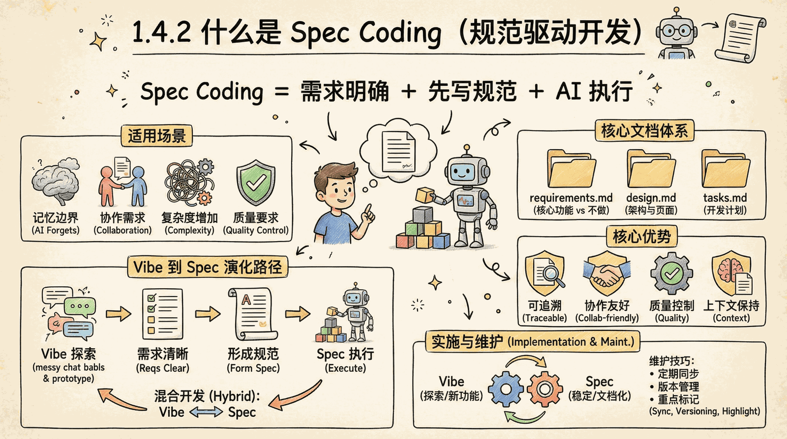 01-awakening_1.4-vibe-vs-spec_1.4.2-what-is-spec-Coding.png